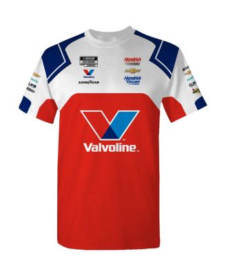 Men's Red Kyle Larson Valvoline Uniform T-Shirt
