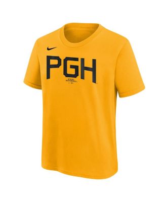 Big Boys and Girls Roberto Clemente Gold Pittsburgh Pirates Fuse City Connect Name Number T-Shirt