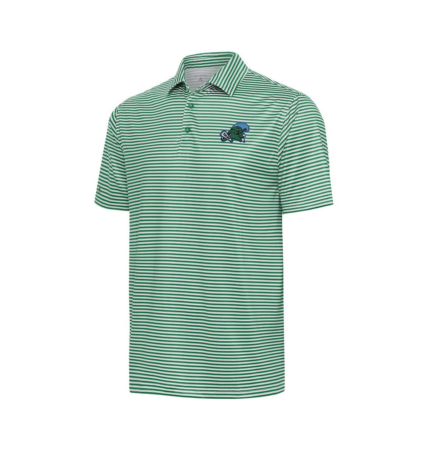 Мужское поло Antigua Green Tulane Green Wave Skills Polo Shirt — фото 1