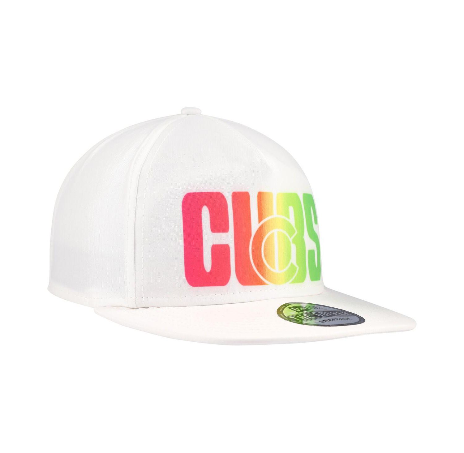 Men's White Chicago Cubs Spring Spectrum Golfer Snapback Hat