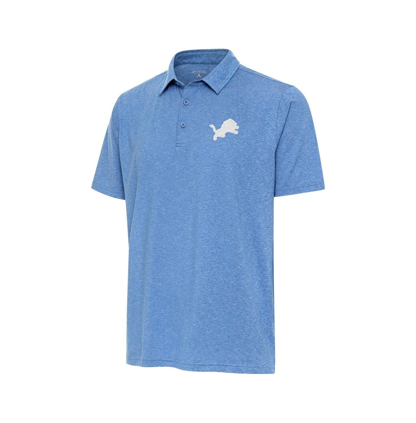 Мужское поло Antigua Blue Detroit Lions Par 3 Polo Shirt — фото 1
