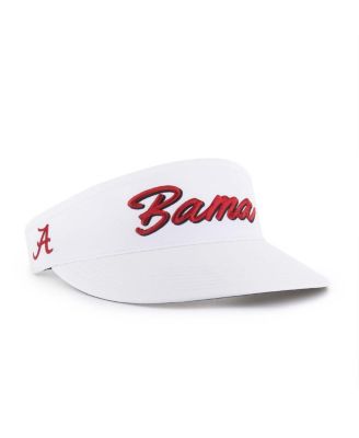 '47 Brand - Mens White Alabama Crimson Tide Melbourne brrr&deg; Adjustable Visor