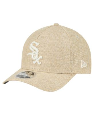 New Era - Men's Beige Chicago White Sox Cotton Weave M-Crown A-Frame 9FORTY Adjustable Hat