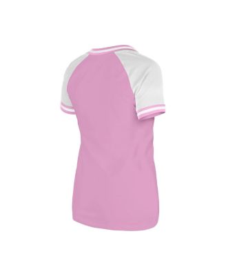 Women's Light Pink Cleveland Guardians Gameday V-Neck T-Shirt