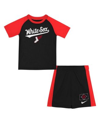 Nike - Toddler Black/Red Chicago White Sox 2025 City Connect T-Shirt Short Set