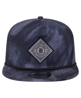 Men's Navy Detroit Tigers Printed Golfer Snapback Hat