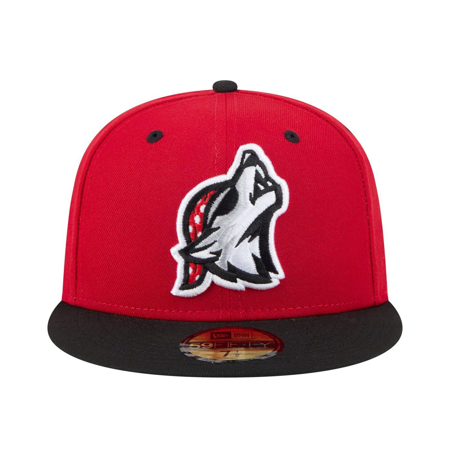 Мужская кепка New Era Red/Black Erie SeaWolves Authentic Collection 59FIFTY Fitted Hat — фото 2