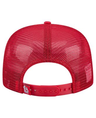 Men's Red St. Louis Cardinals Retro Satin Script Golfer Adjustable Hat