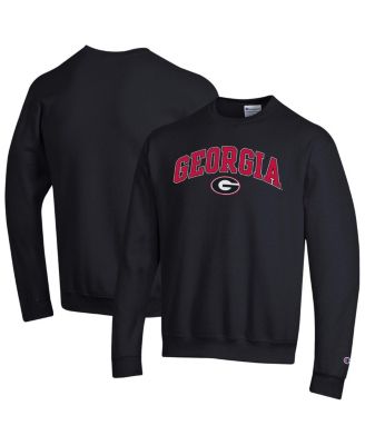 Champion - Men's Black Georgia Bulldogs Arch Over Logo Pullover Sweatshirt