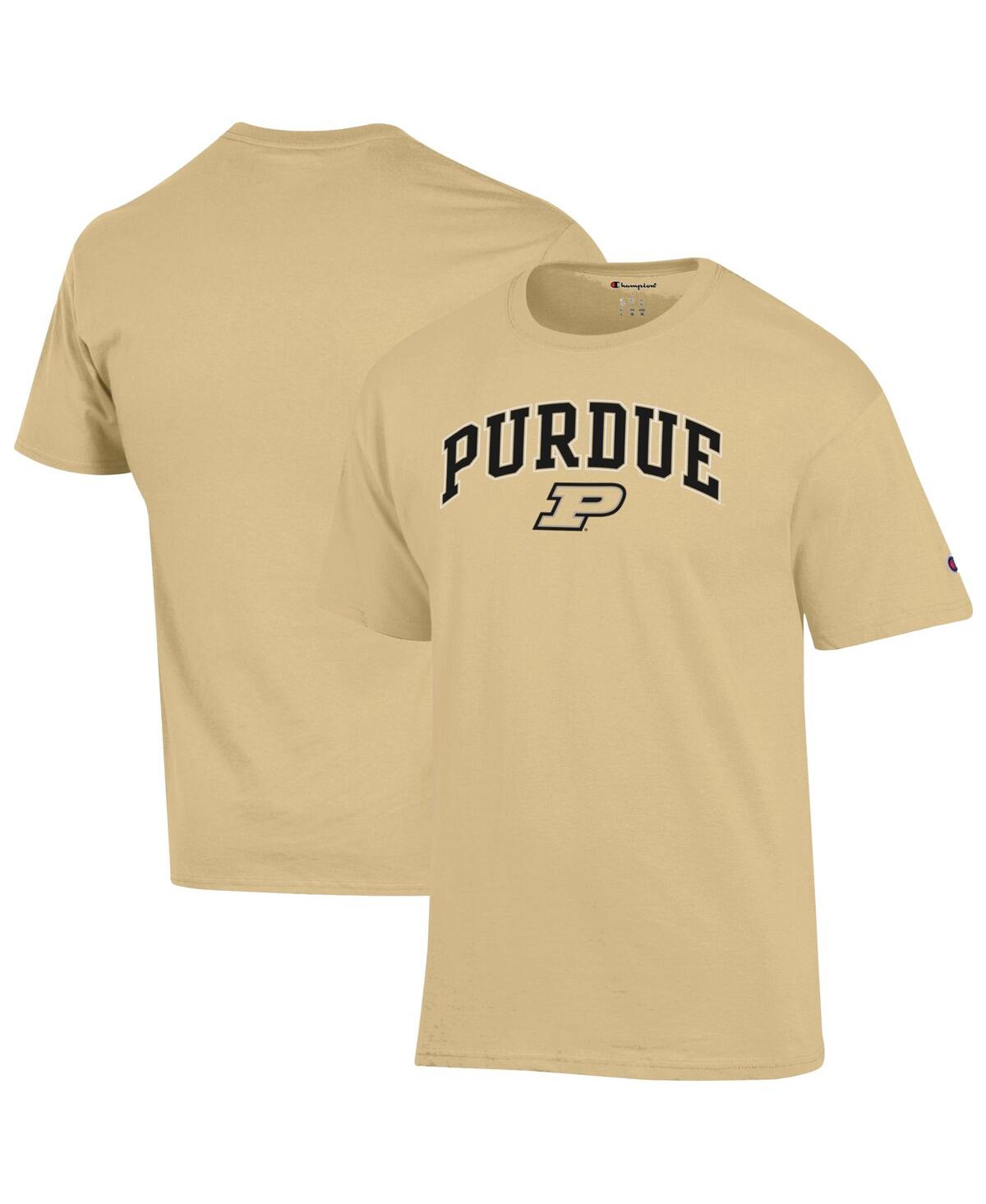 Men's Gold Purdue Boilermakers Arch Over Logo T-Shirt - Gold