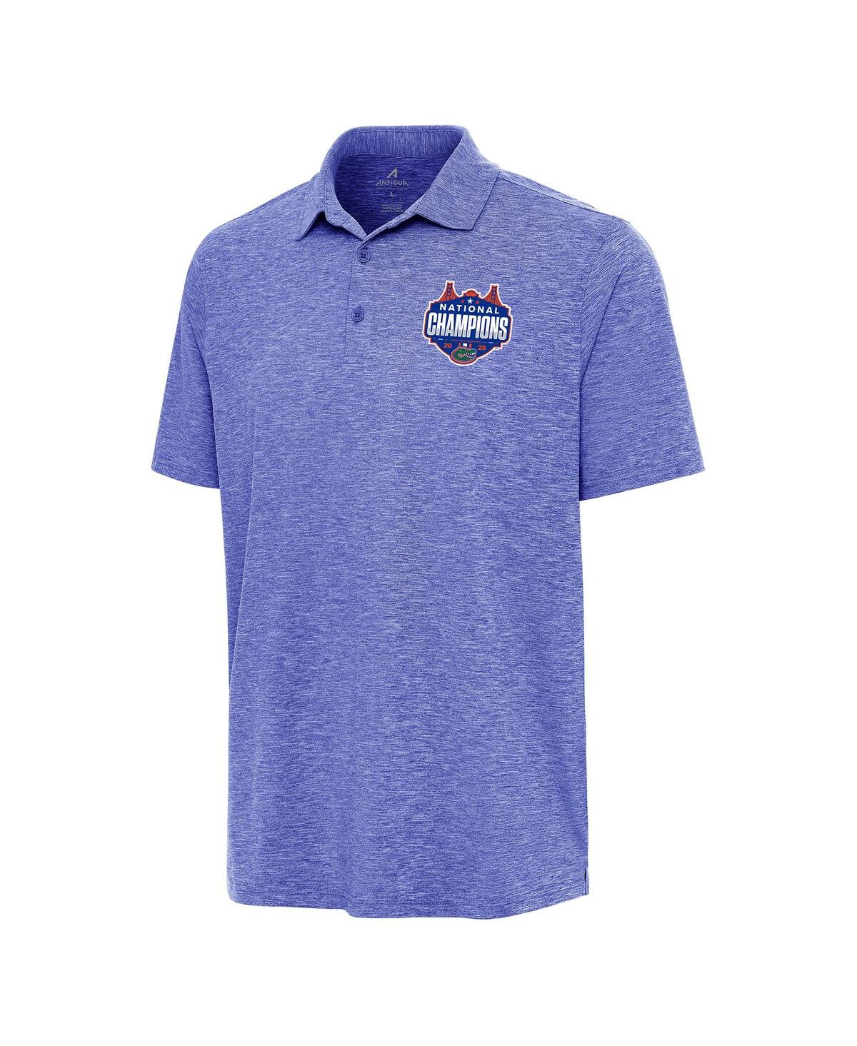 Men's Heather Royal Florida Gators 2025 Ncaa Men's Basketball National Champions Par 3 Polo Shirt - Heather Royal