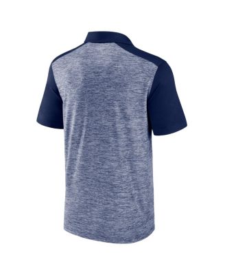 Men's Heather Navy New England Patriots Clutch Polo Shirt