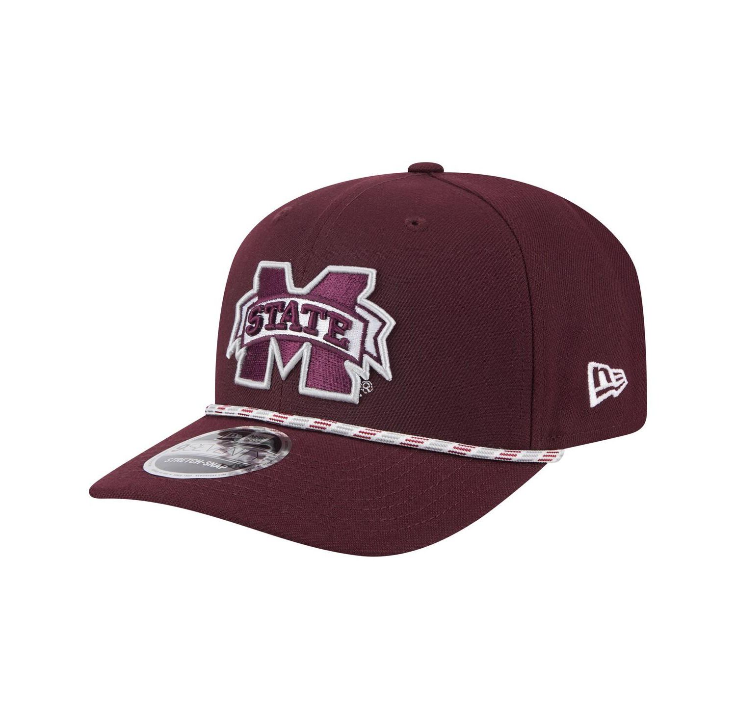 Men's Maroon Mississippi State Bulldogs Game Day Multi-Rope 9SEVENTY Stretch-Snap Hat