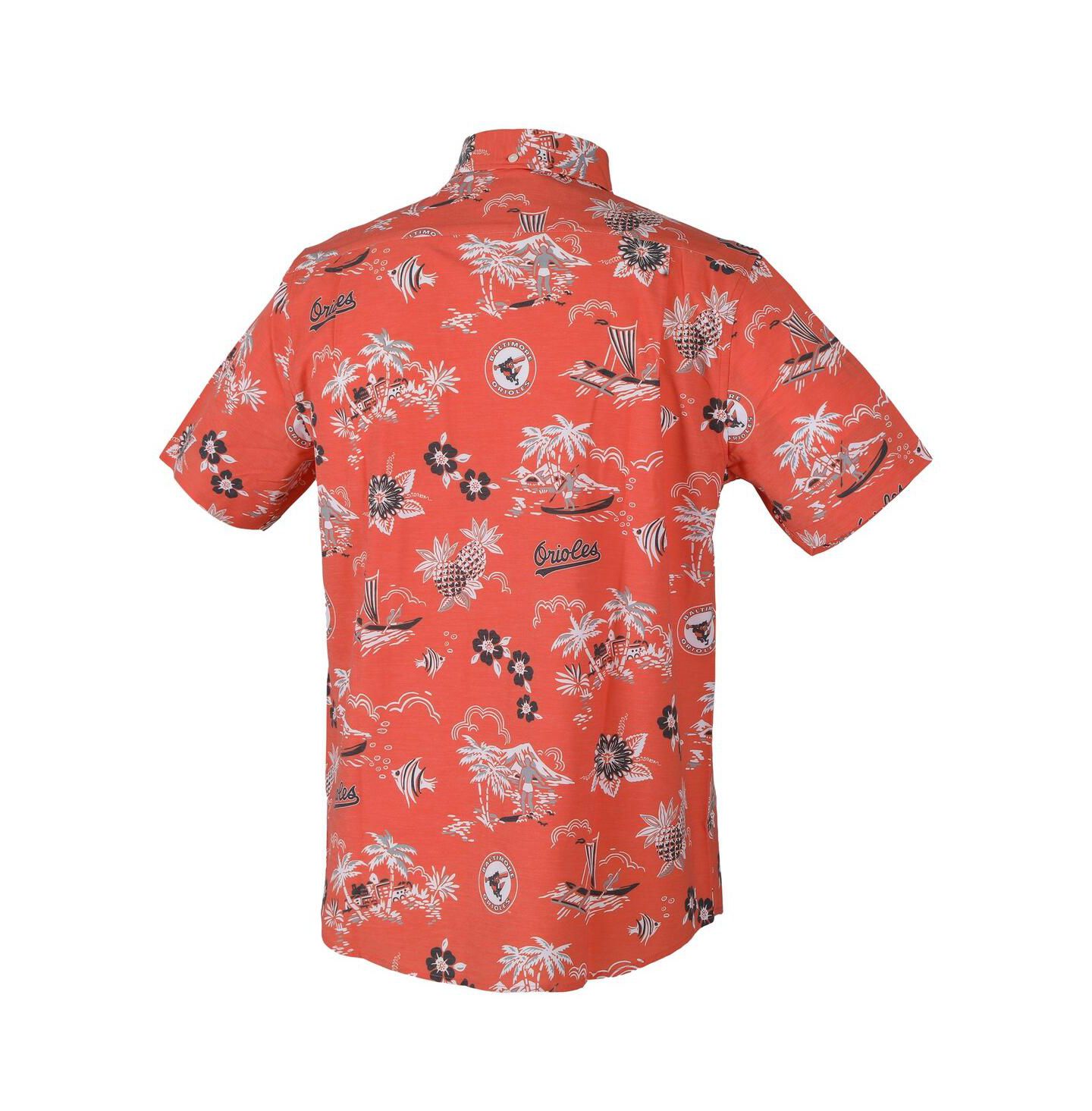 Мужская рубашка Reyn Spooner Orange Baltimore Orioles Kekai Button-Down — фото 3