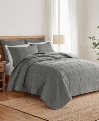 Home Cloud Waffle Quilted 2-Pc. Sham Set, European