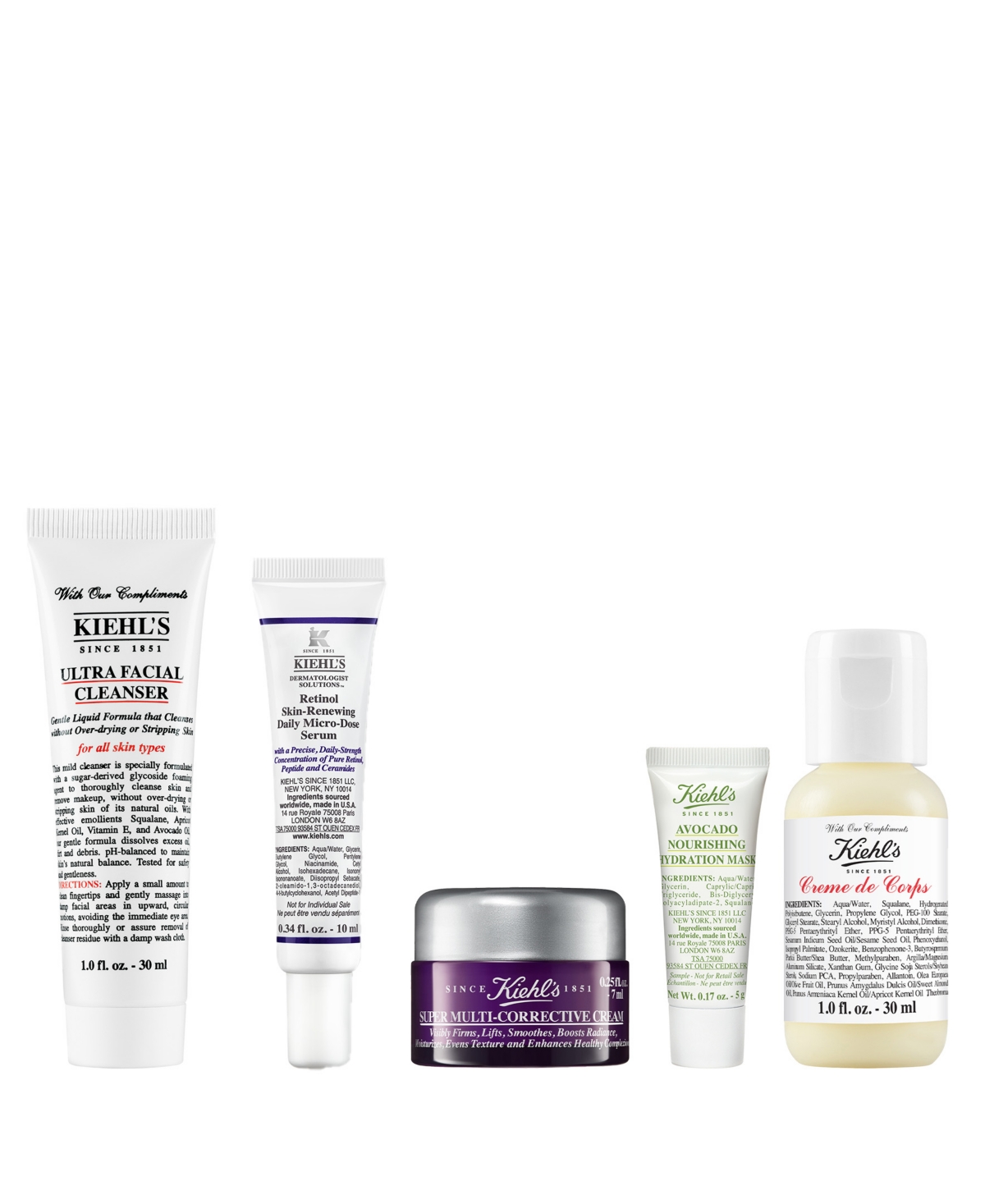 Free 5-Pc. gift with any $95 Kiehl's purchase - 5-Pc. gift