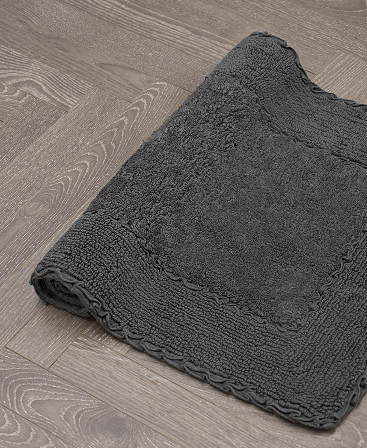 Laura Ashley Cotton Ruffled Bath Rug, 27" X 45"