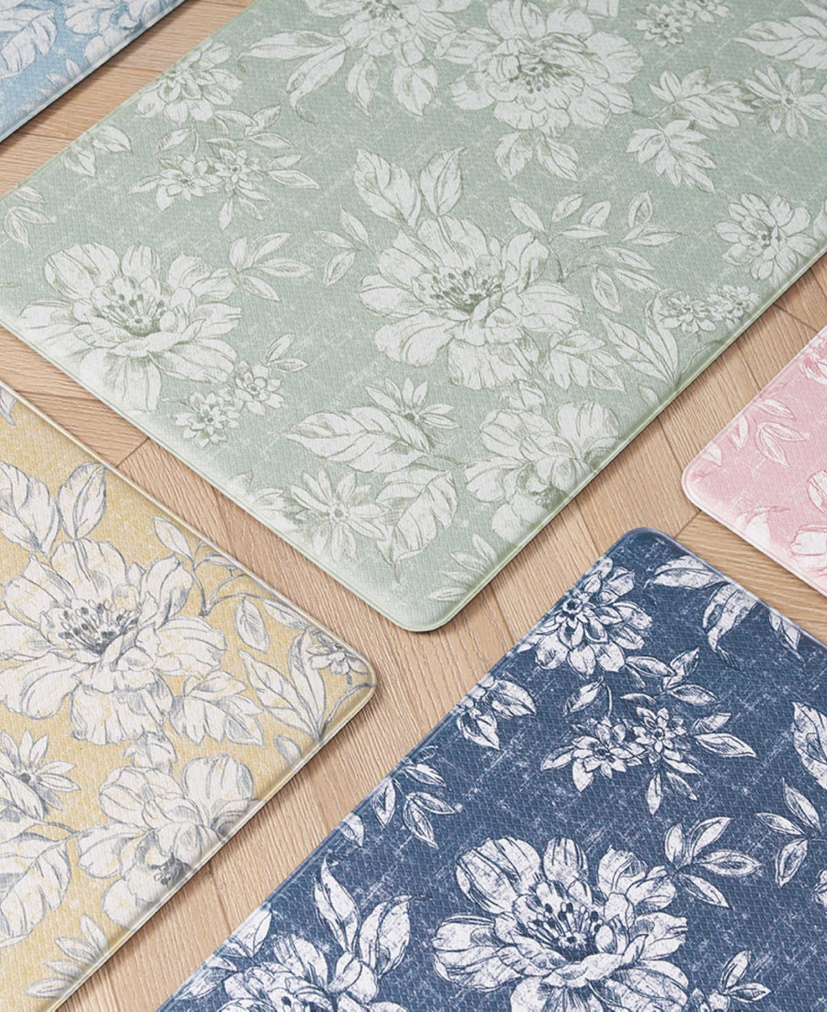 Shop Laura Ashley Iris Ant-fatigue 2-pc. Wellness Mats