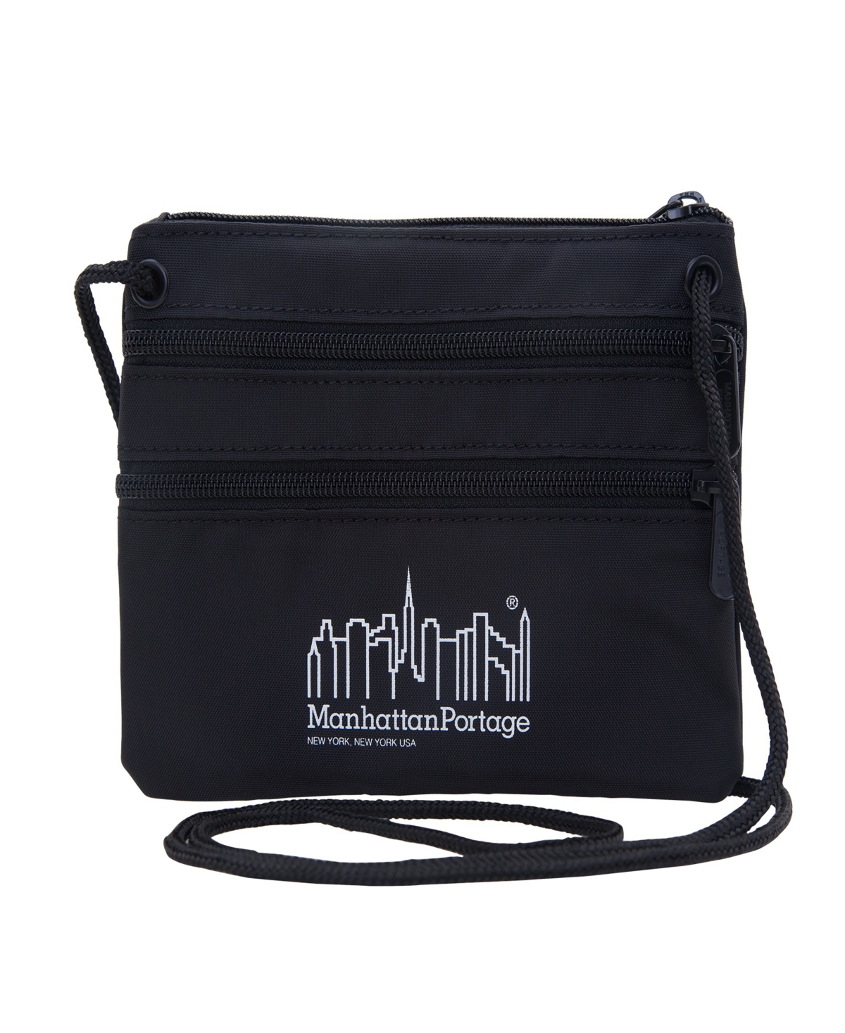 Manhattan Portage Triple Zipper Crossbody Pouch