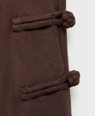 Women's Linen-Blend Straight Skirt