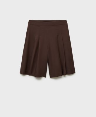 Women's Linen-Blend Suit Bermuda Shorts