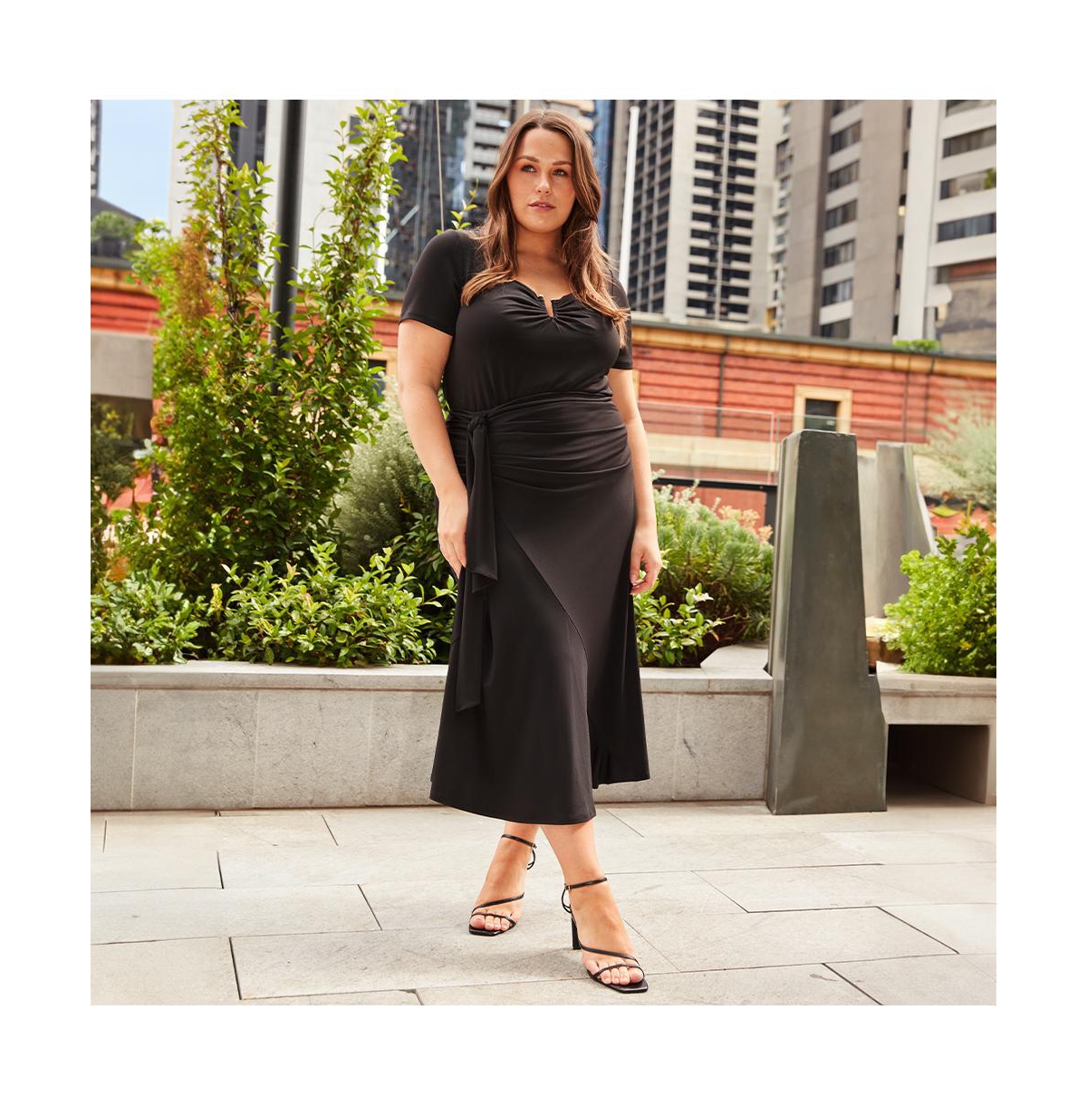 Estelle Octavia Faux-Wrap Skirt