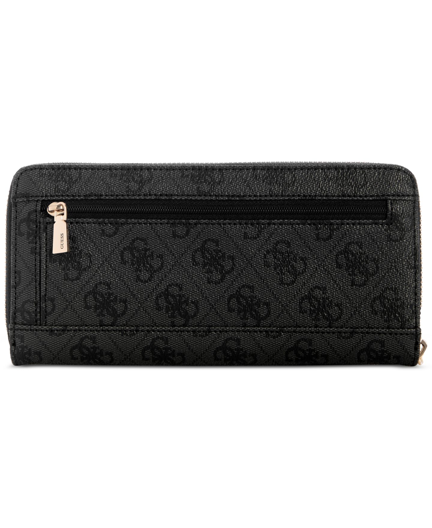 Женский кошелёк GUESS Laurel II Large Zip Around Wallet, цвет: Coal Logo — фото 2