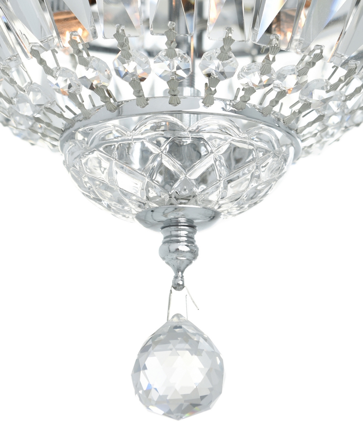 Cwi Lighting 9" Metal Stefania 2 Light Bowl Flush Mount