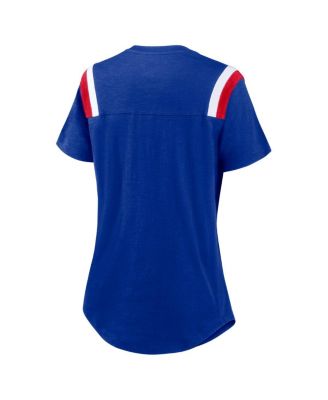 Women's&nbsp;Heather Royal New England Patriots Historic Slub Fashion T-Shirt