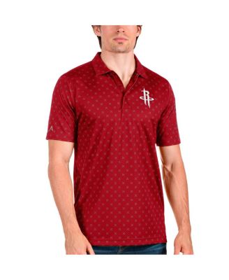 Antigua - Men's Red Houston Rockets Spark Polo Shirt