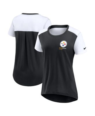 Nike - Women's&nbsp;Black Pittsburgh Steelers Performance Fashion T-Shirt