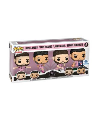 Jordi Alba, Sergio Busquets, Luis Suarez, Lionel Messi Inter Miami CF Pop Vinyl Figure Set of 4