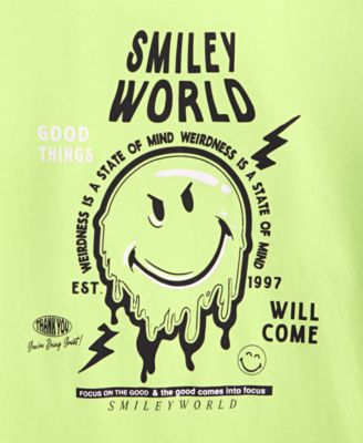Big Boys Smiley World Graphic Short-Sleeve T-Shirt