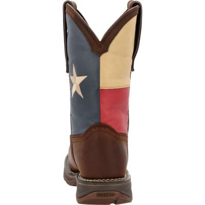 Men's Workin' Rebel Texas Flag Steel Toe Work Boot