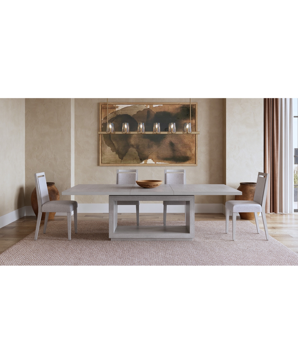 Macy's Tivie 5-pc. Dining Set (rectangular Table & 4 Wood Dining Chairs) In Gray