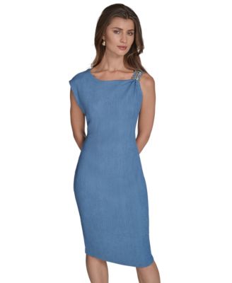 Women's Hardware-Trim Sheath Dress