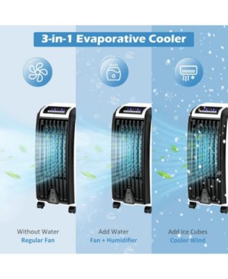  Portable Evaporative Air Cooler with 3 Wind Modes and Timer  Air Cooling Appliance