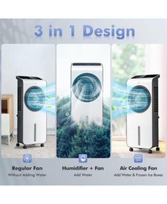 3-in-1 Evaporative Air Cooler with 12H Timer Remote