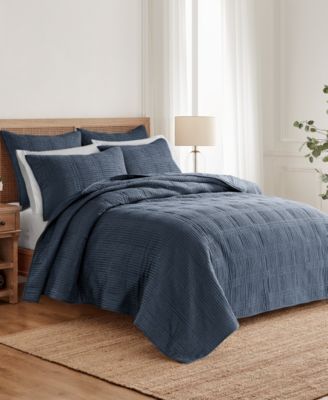 Cloud Waffle Textured 3-Pc. Comforter Set, Full/Queen