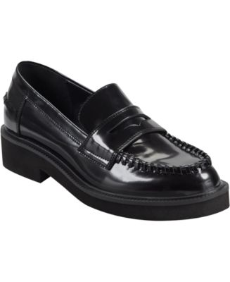 Marc Fisher LTD Black Leather Penny Loafers Size Classic Work Shoe Amazon.com | Marc Fisher LTD Women main image 4