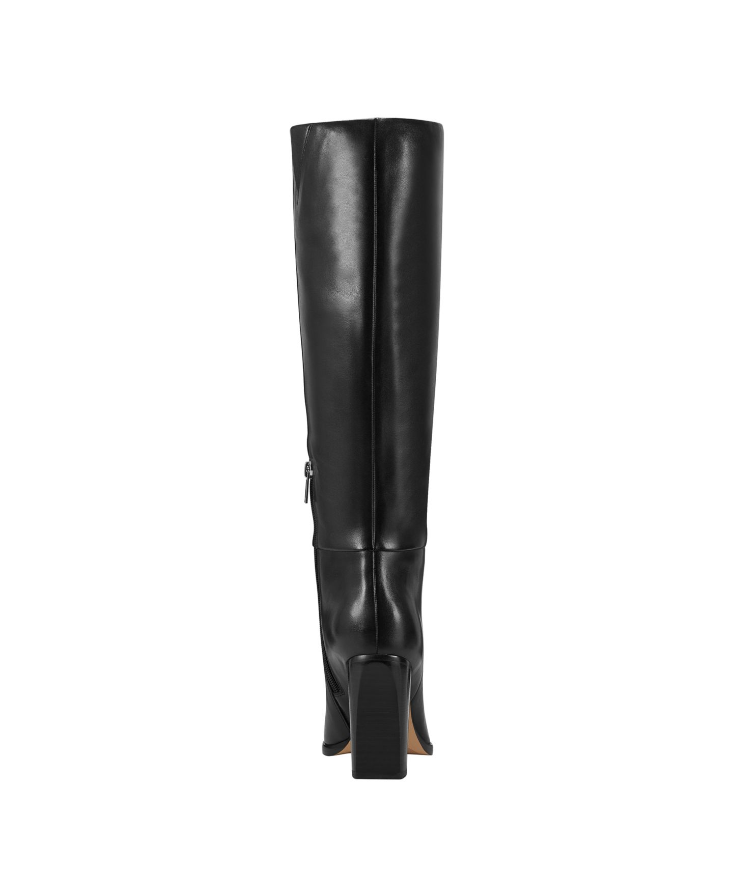 Женские ботинки Marc Fisher LTD Lannie Tall Block Heel Boots, Regular & Wide Calf, цвет: Чёрный кожаный — фото 3