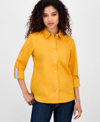 Nautica Jeans - Women's Roll-Tab Button-Front Shirt