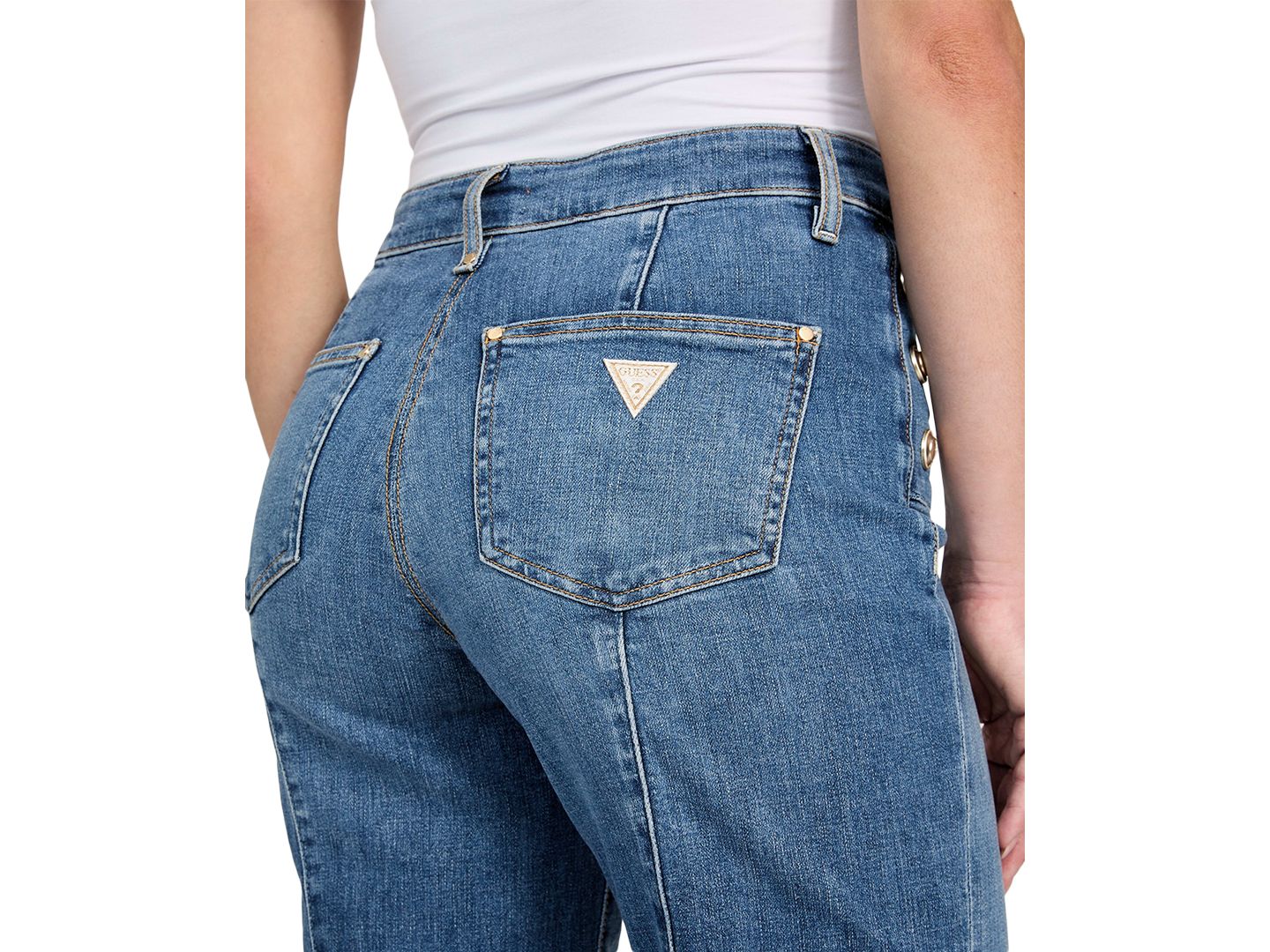 Женские джинсы GUESS Faye High Rise Flare, цвет: Simplicity — фото 5