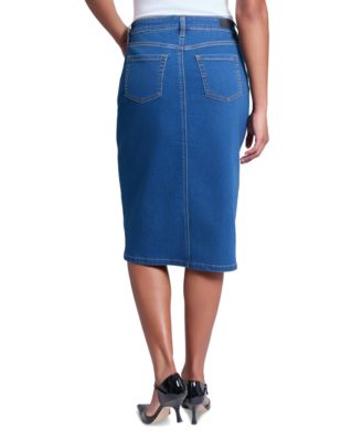 Petite Lexington Denim Pencil Skirt