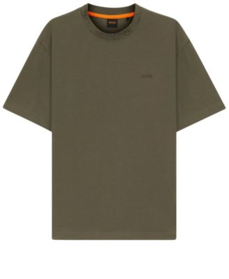 Men's Patterned Collar Cotton-Jersey T-Shirt