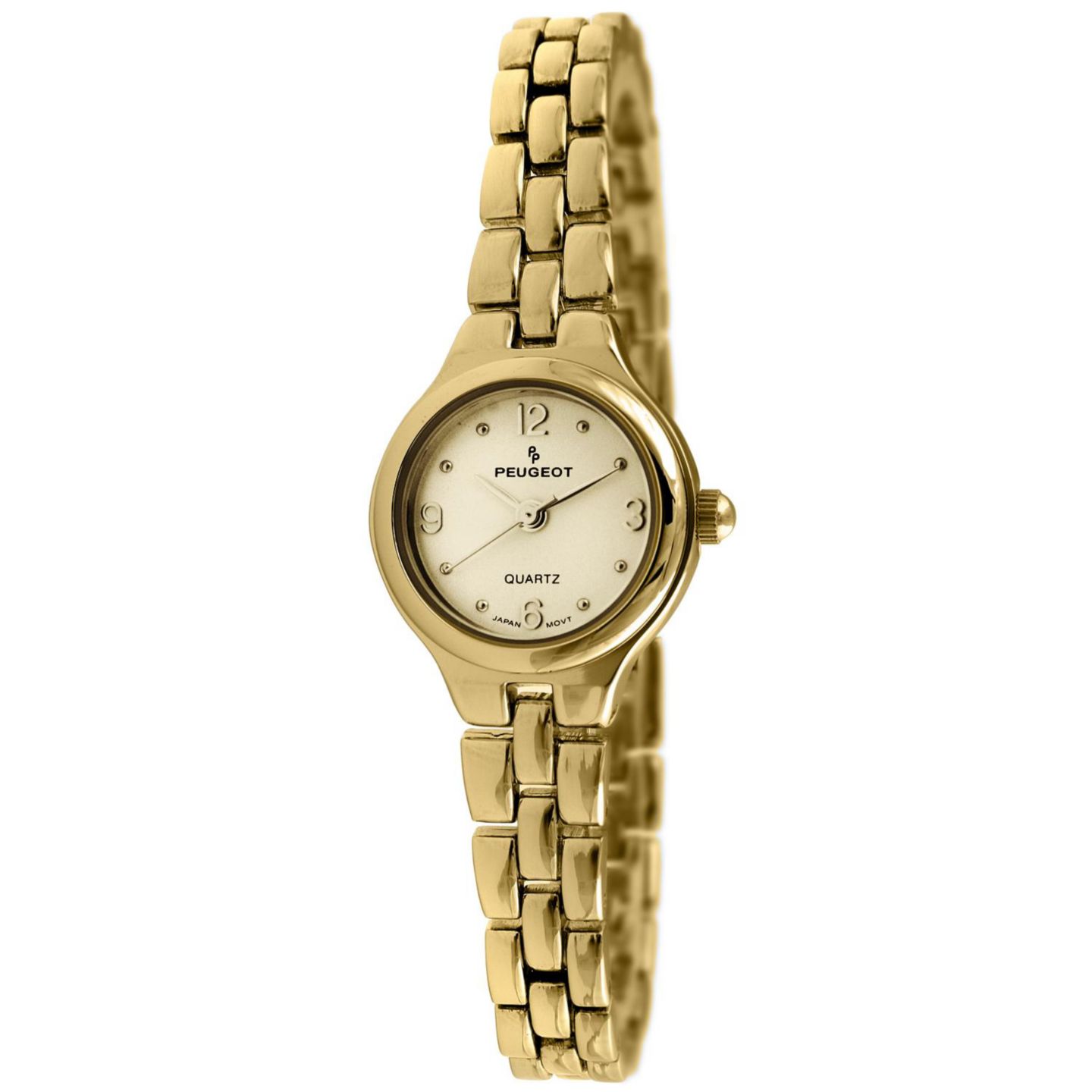 Женские часы Peugeot 22mm Round Dial Round Self-Adjust Link Bracelet Watch — фото 1