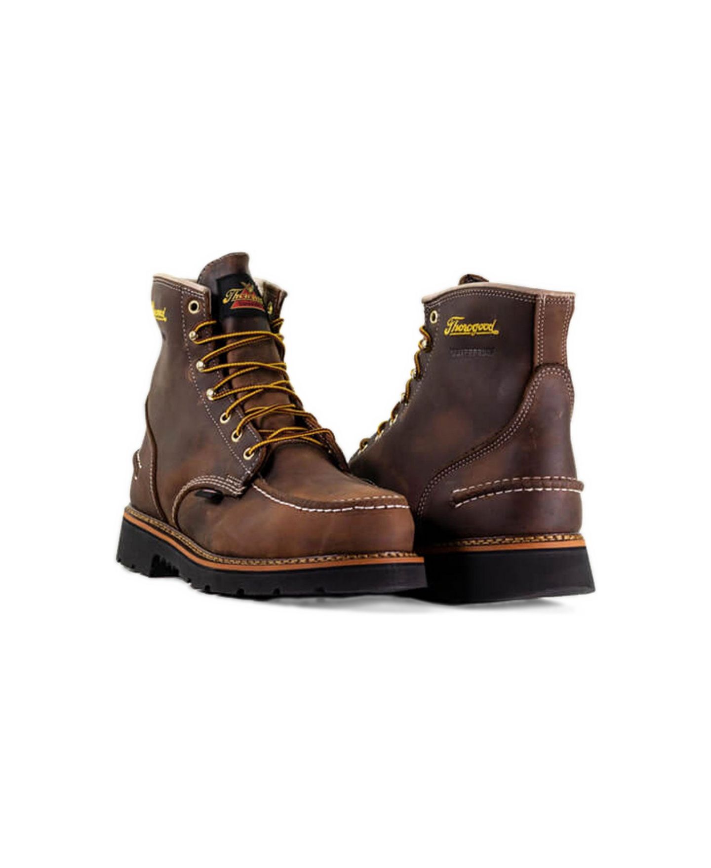 Мужские ботинки Thorogood 1957 Series Waterproof 6" Safety Moc Toe Work Boots for Men, цвет: Crazyhorse — фото 3