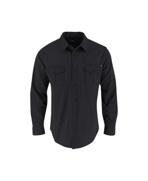 Мужская рубашка Thorogood Utility Stretch Shop Long Sleeve Button Down Shirt, цвет: Чёрный