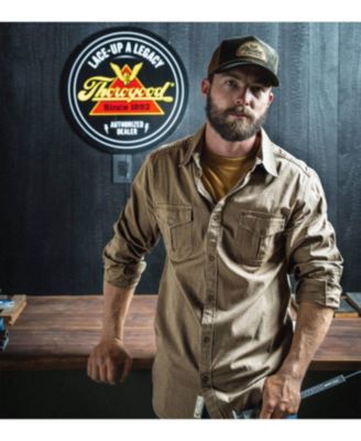 Men's Utility Stretch Shop Long Sleeve Button Down Shirt