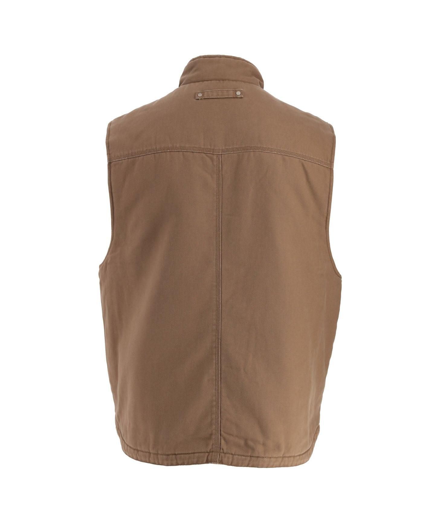 Мужской жилет Thorogood Big & Tall Heritage Stone Washed Canvas Vest, цвет: Otter — фото 2